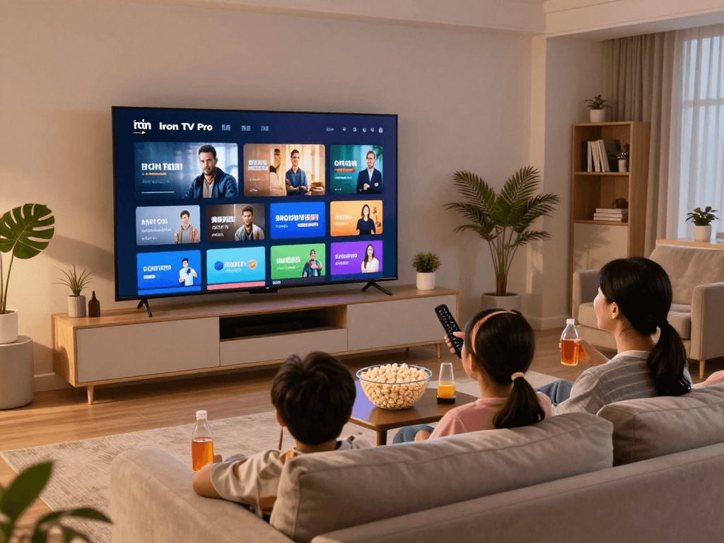Abonnement Iron tv pro pour un divertissement familial sur écran large