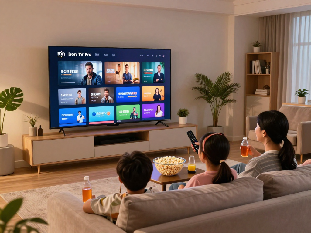 Abonnement Iron tv pro pour un divertissement familial sur écran large