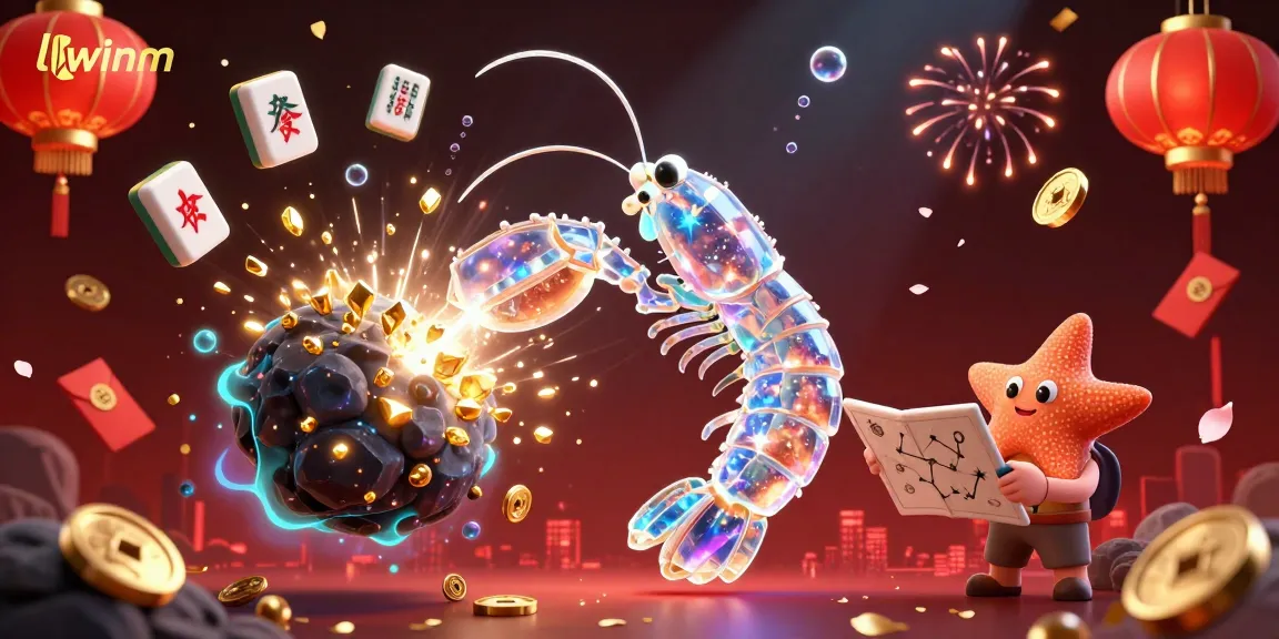 Join exciting gameplay with llwinm, witnessing the galactic samurai shrimp burst an asteroid into gems and coins.