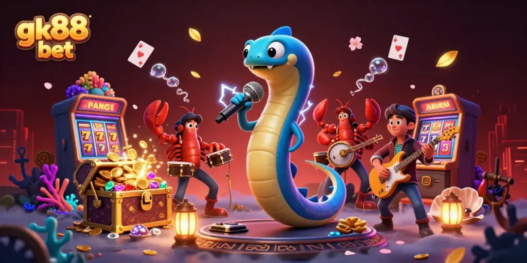 Play and win at gk88 bet's vibrant underwater casino, featuring exciting game elements.