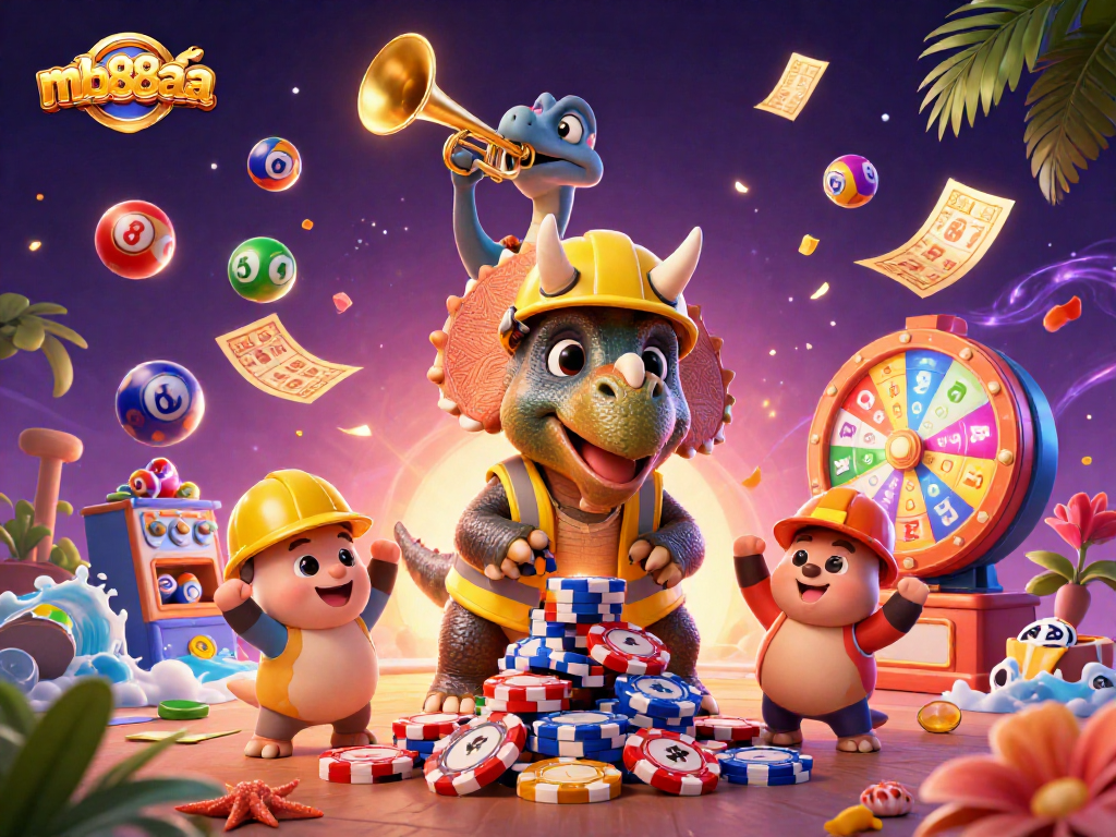 Experience thrilling jackpot excitement with mb88aa's vibrant casino scene and dynamic game elements.