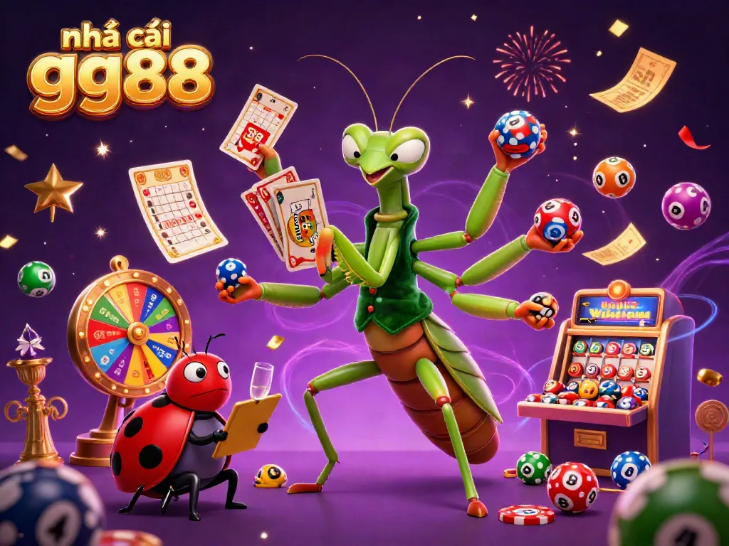 Experience thrilling gaming at nhà cái gg88 with lively characters and vibrant casino elements.