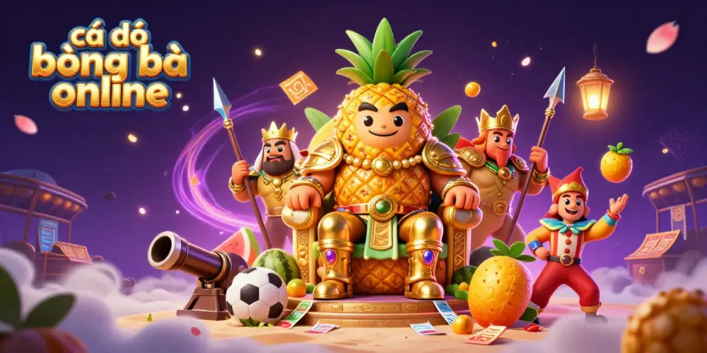 Engage in cá độ bóng đá online with our vibrant scene showcasing a casino environment filled with lively characters and sports elements.