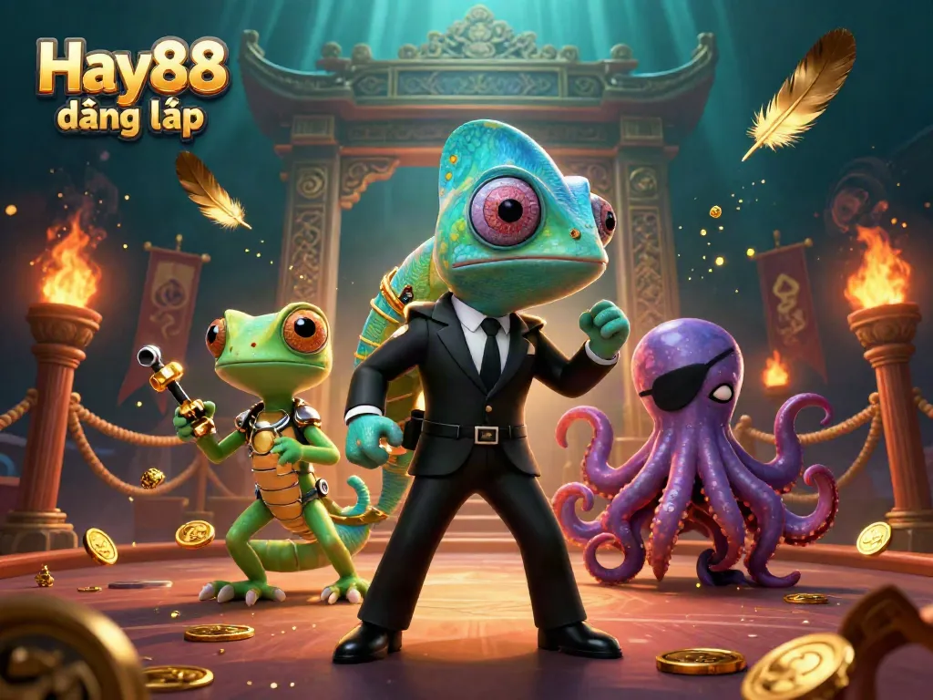 Join the action at Hay88 đăng nhập with a thrilling casino scene featuring colorful characters and dynamic elements.
