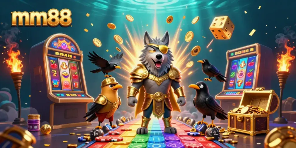 Engage in thrilling casino gameplay with mm88 featuring mystical Norse characters and dynamic slot elements.