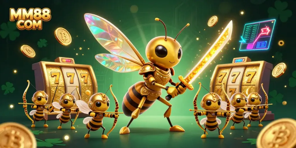 Engage with MM88 COM's thrilling casino world featuring vibrant characters and dynamic gaming elements.