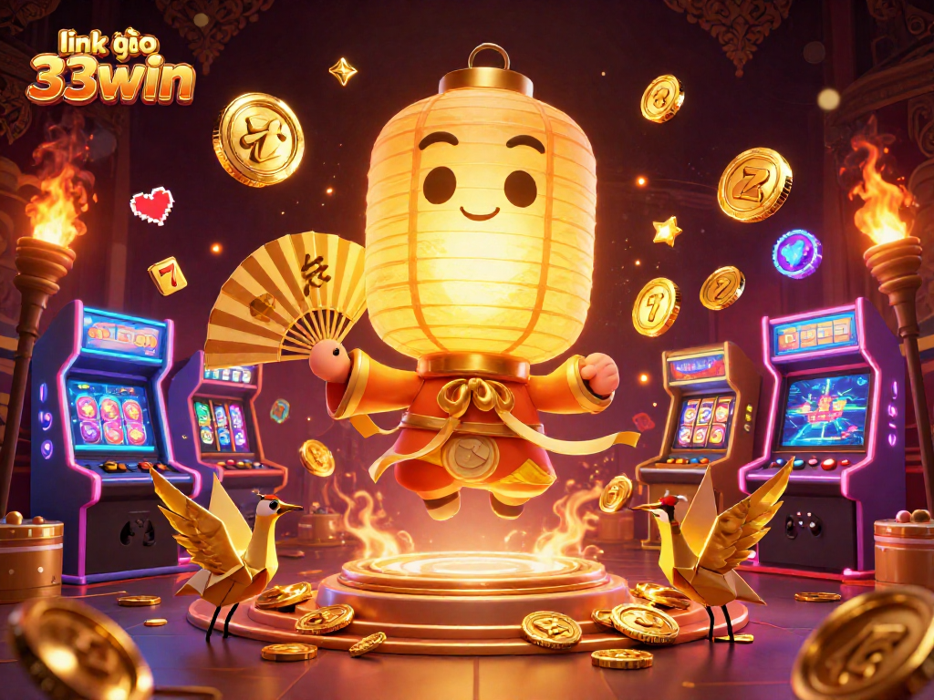 Engage with the vibrant gaming experience at link vào 33win featuring a golden lantern spirit and dynamic slot reels.