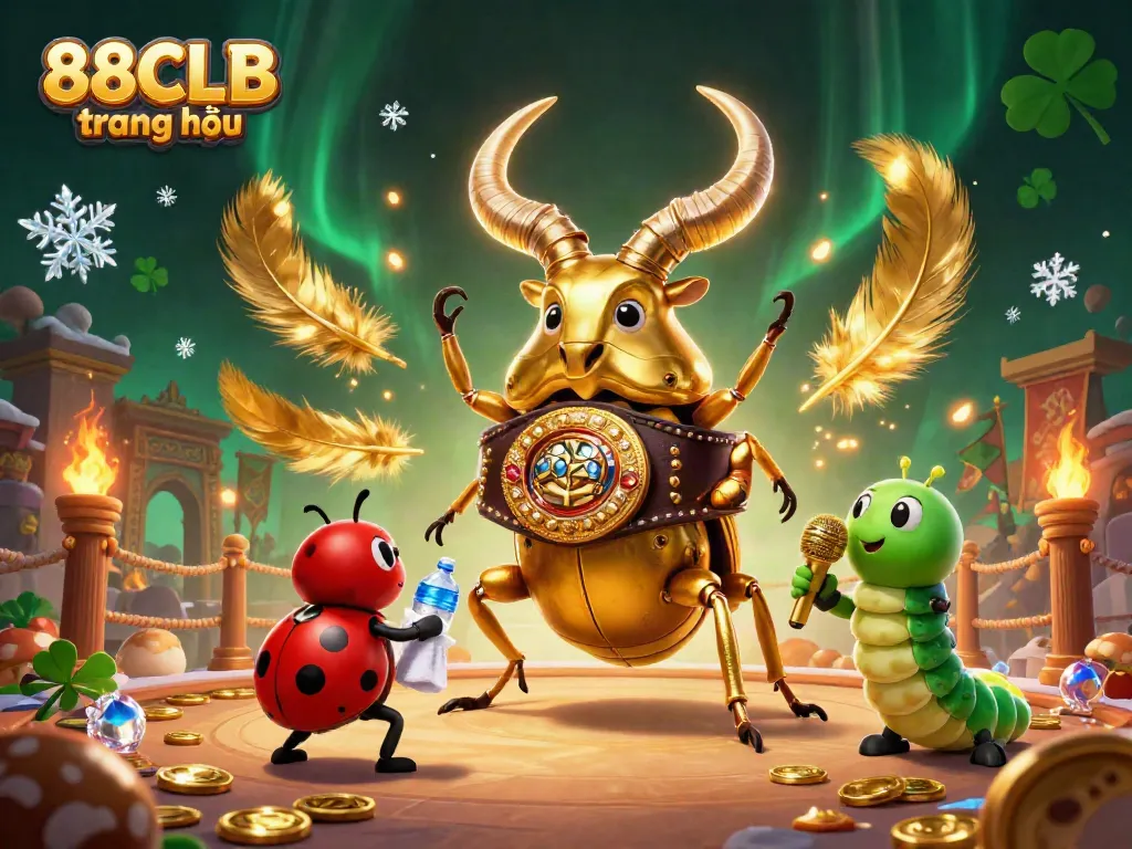 Experience thrilling action in 88CLB trang chủ with a vibrant scene featuring unique characters and gambling elements.